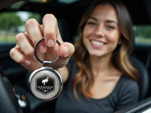 Ford Auto Schlüsselanhänger Rennstil Robust Legierung X